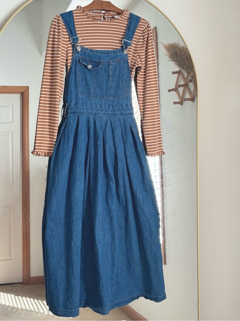 Vintage Guess Jeans Blue Denim Overall Dress (S)